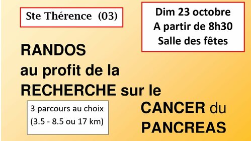 Randonnée au profit de l'AFRCP Association Française pour la Recherche sur le Cancer du Pancréas (Comité des Fêtes)