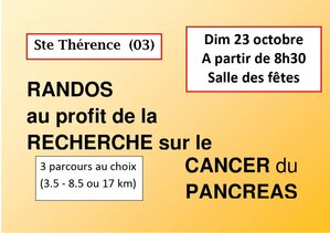 Randonnée au profit de l'AFRCP Association Française pour la Recherche sur le Cancer du Pancréas (Comité des Fêtes)